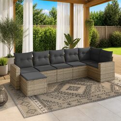 Compact and Modern 7 Piece Garden Sofa Set