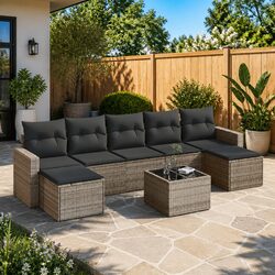 8 Piece Outdoor Furniture Set for Relaxation