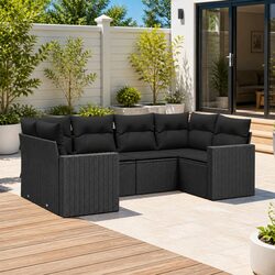 6 Piece Garden Sofa Set