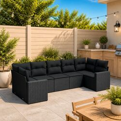7-Piece Garden Sofa Set for Outdoor Living