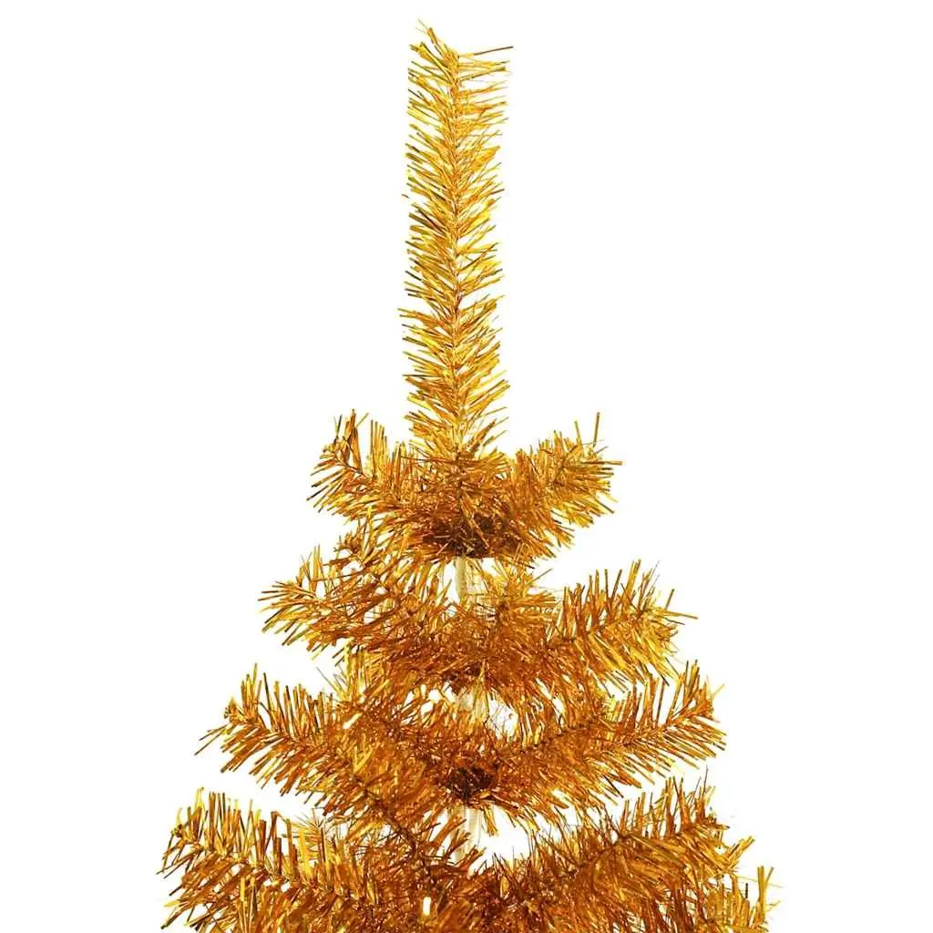 Artificial Christmas Tree Gold 180cm Lifelike Shape Indoor Seasonal Decoration
