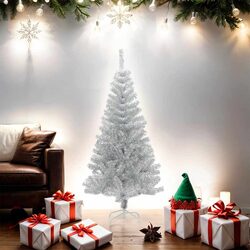 Silver Artificial Christmas Tree 150cm Indoor Outdoor Seasonal Holiday