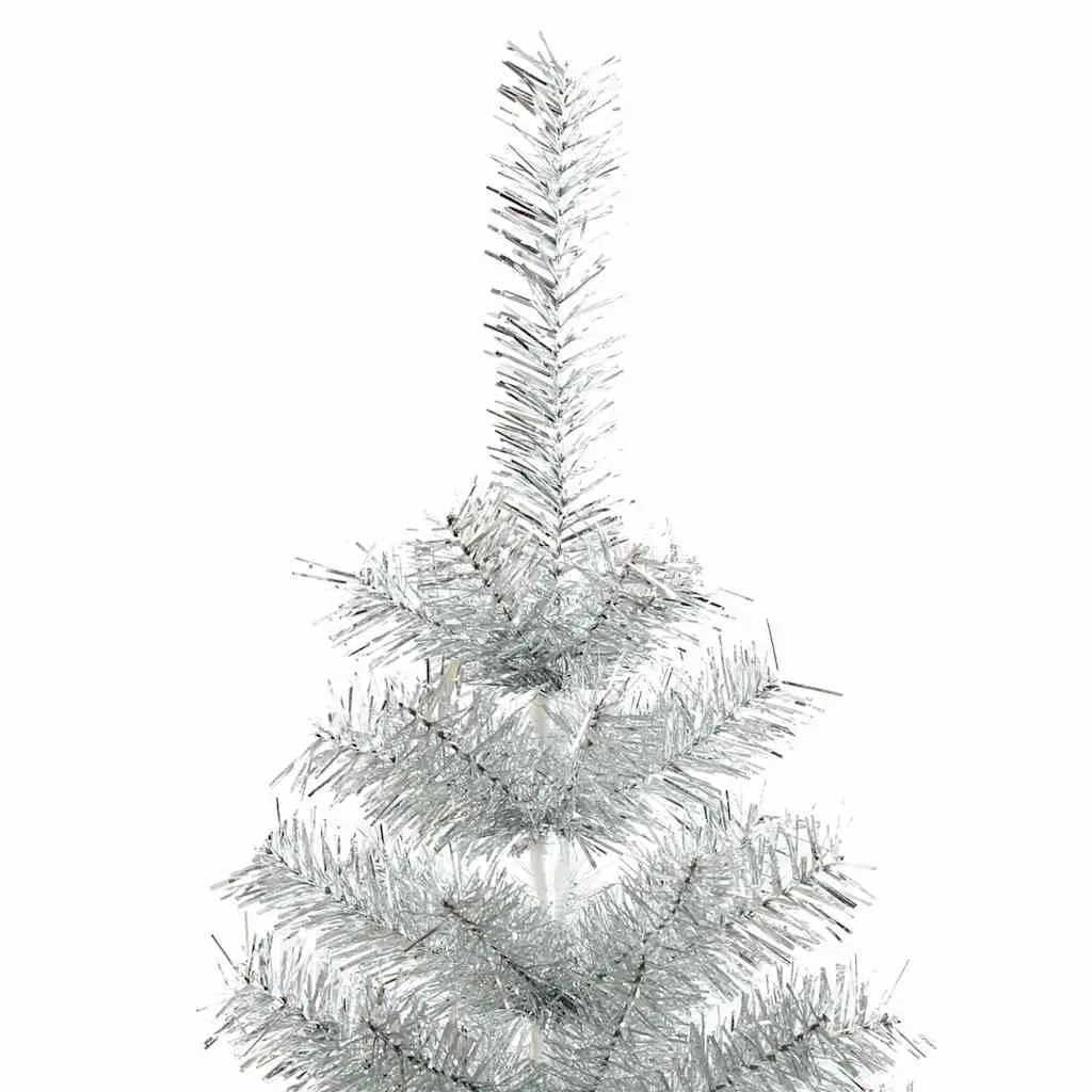 Artificial Christmas Tree Silver 150cm Reusable Indoor Outdoor Holiday Decoration