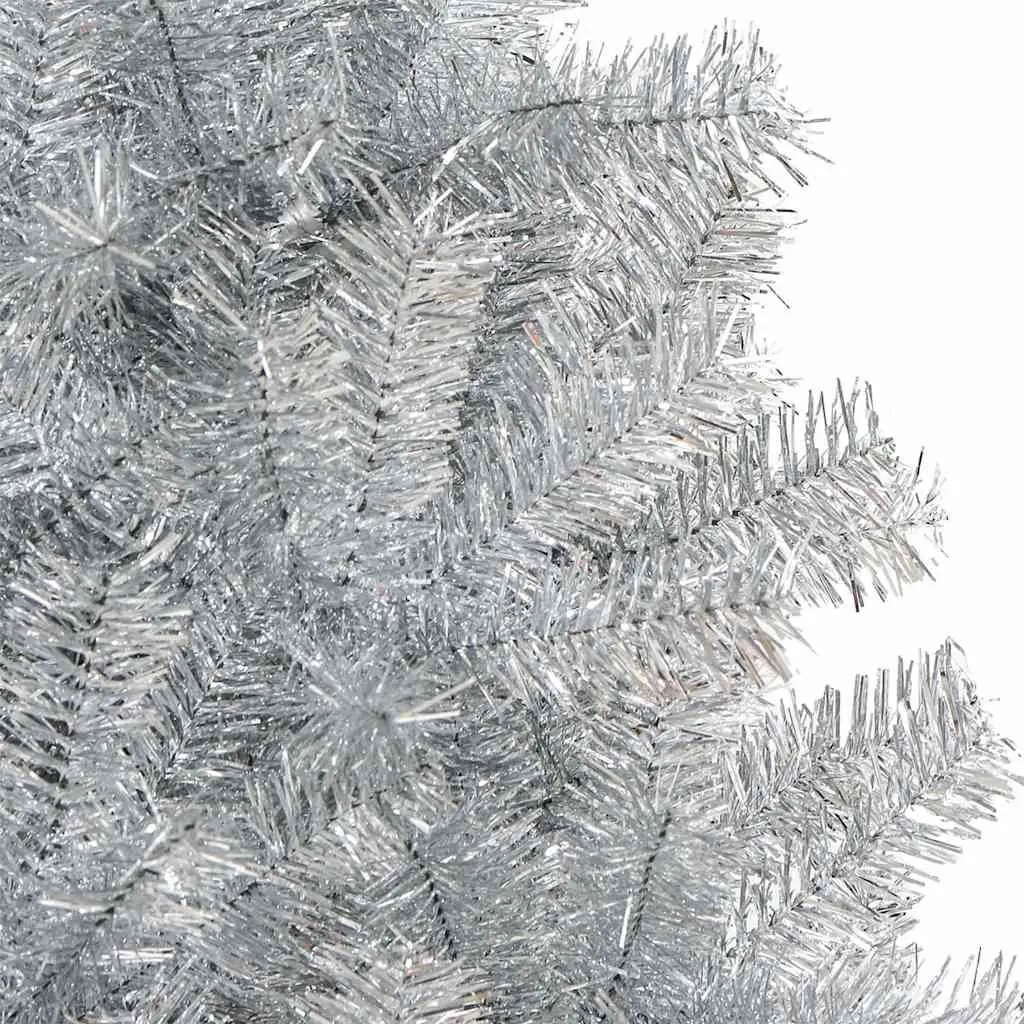 Artificial Christmas Tree Silver 150cm Reusable Indoor Outdoor Holiday Decoration