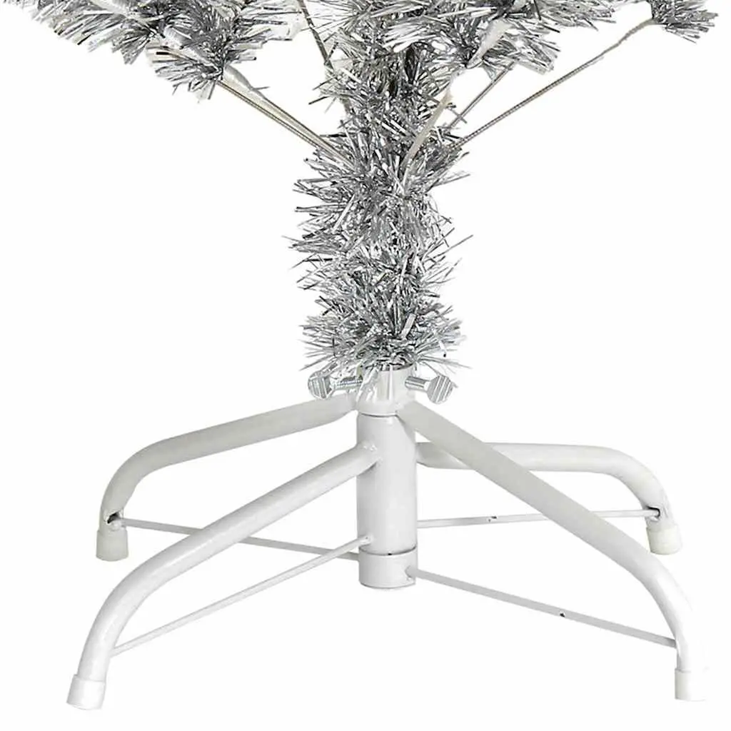 Artificial Christmas Tree Silver 150cm Reusable Indoor Outdoor Holiday Decoration