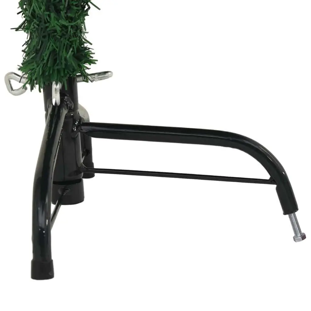 Artificial Half Christmas Tree 150cm Green PVC with Stand Space-Saving Wall