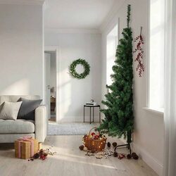 Christmas Wall Tree Green 210 cm with Stand, Durable PVC