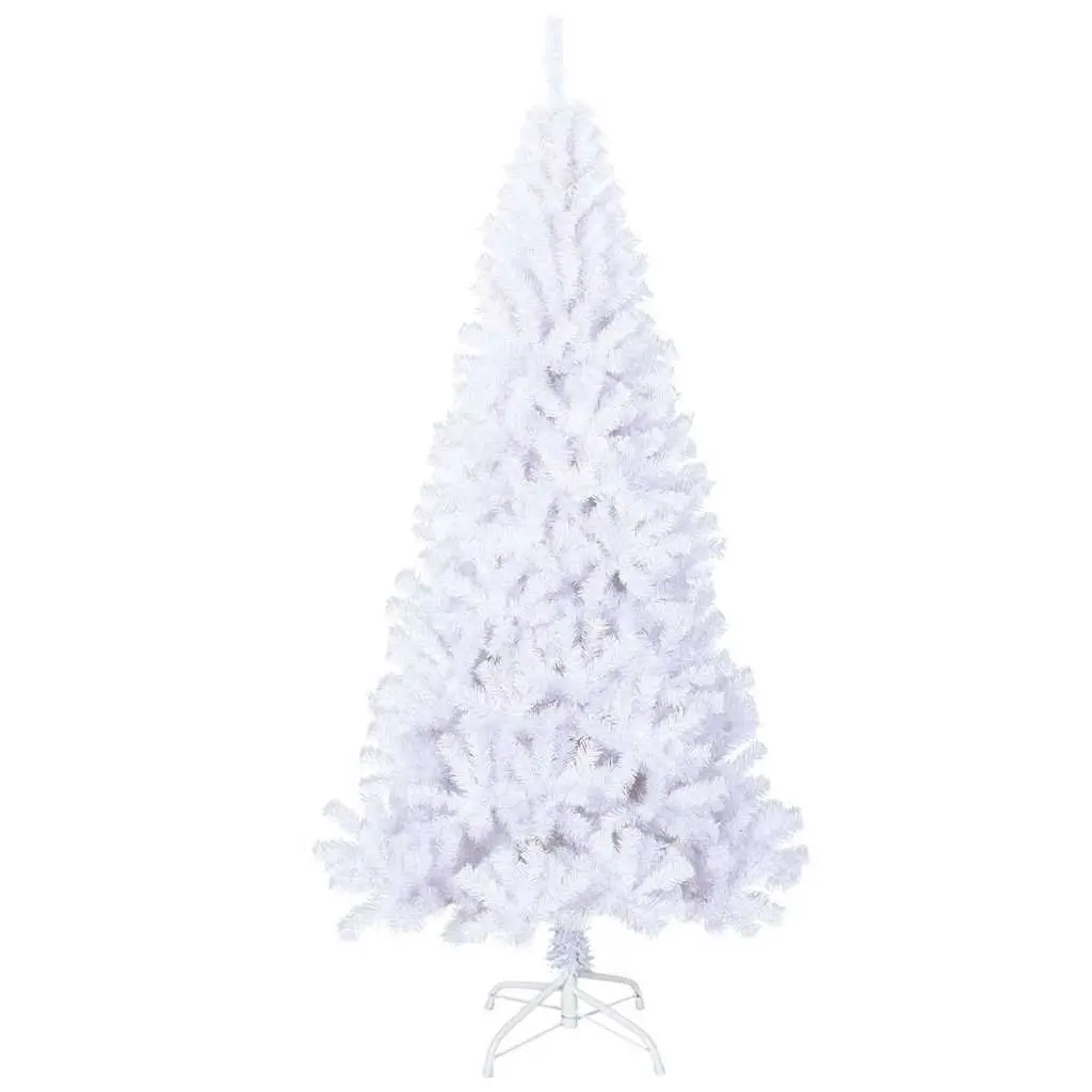 Artificial Christmas Tree White 180cm Extra Thick Branches PVC Indoor Outdoor