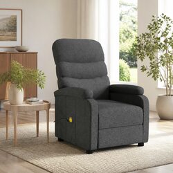Dark Grey Electric Massage Chair with 6 Vibration Points