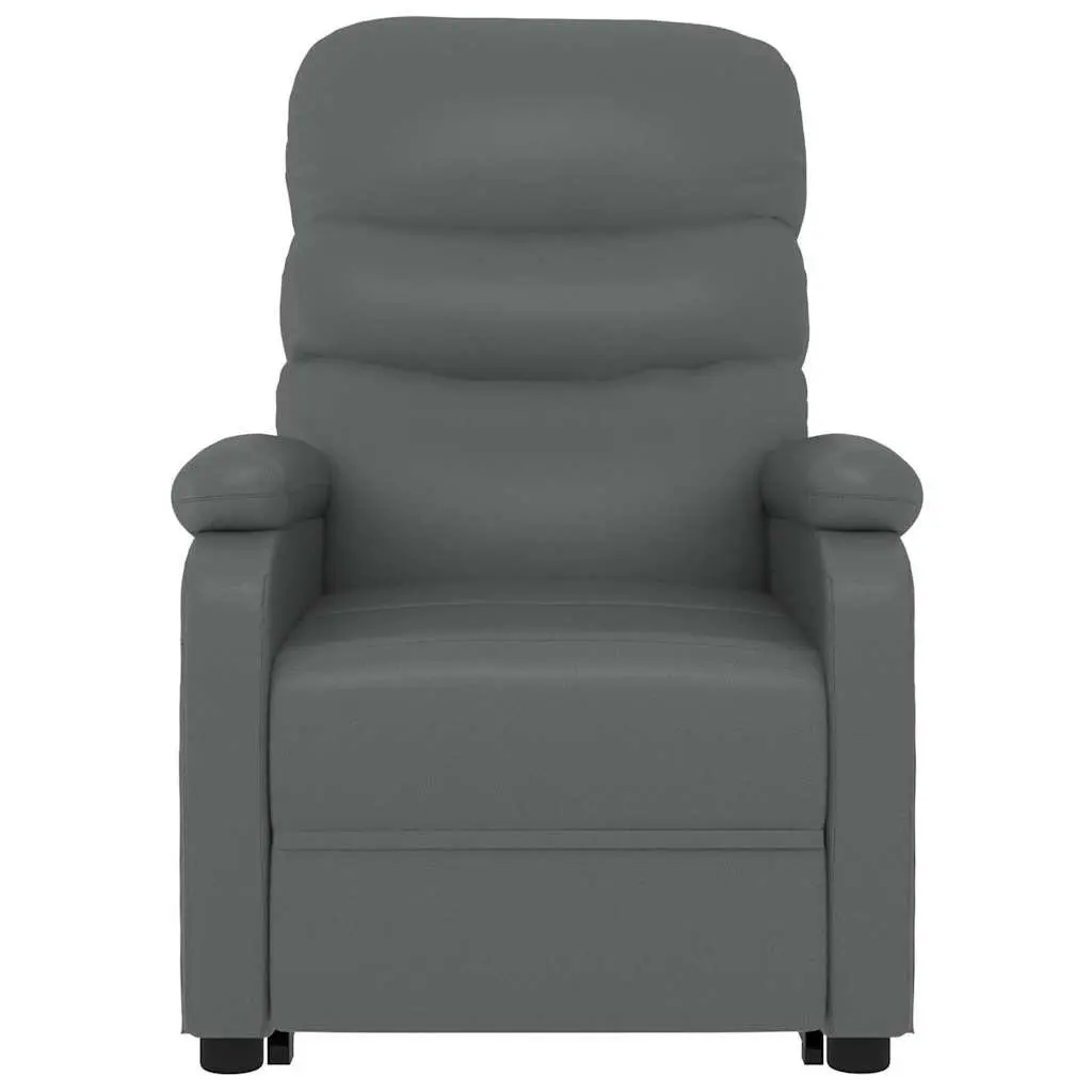 Stand Up Chair Electric Power Lift Recliner Armchair Anthracite Faux Leather