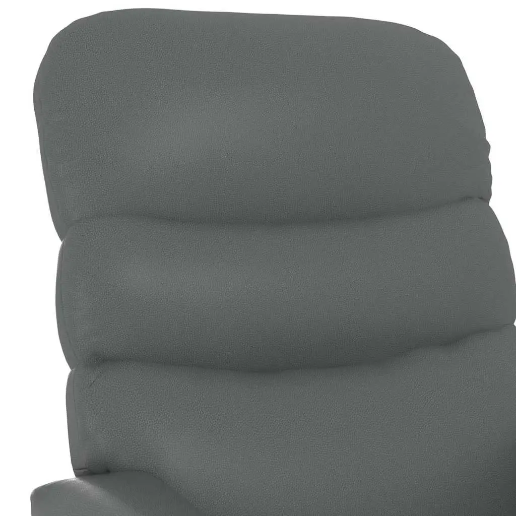 Stand Up Chair Electric Power Lift Recliner Armchair Anthracite Faux Leather