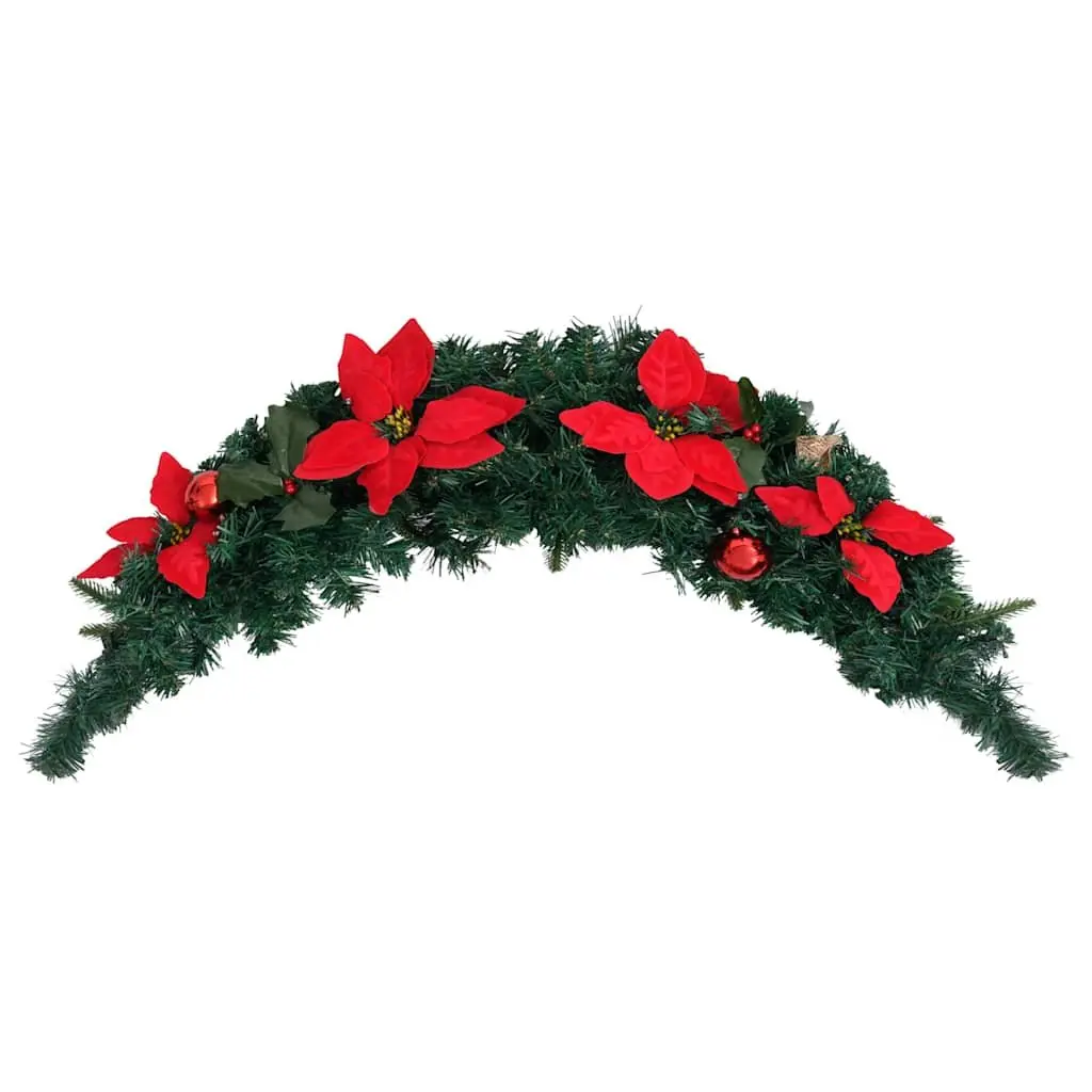 Christmas Arch Green Red 90cm LED Lights Indoor Outdoor Seasonal Decoration
