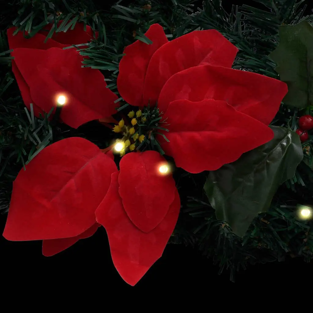 Christmas Arch Green Red 90cm LED Lights Indoor Outdoor Seasonal Decoration