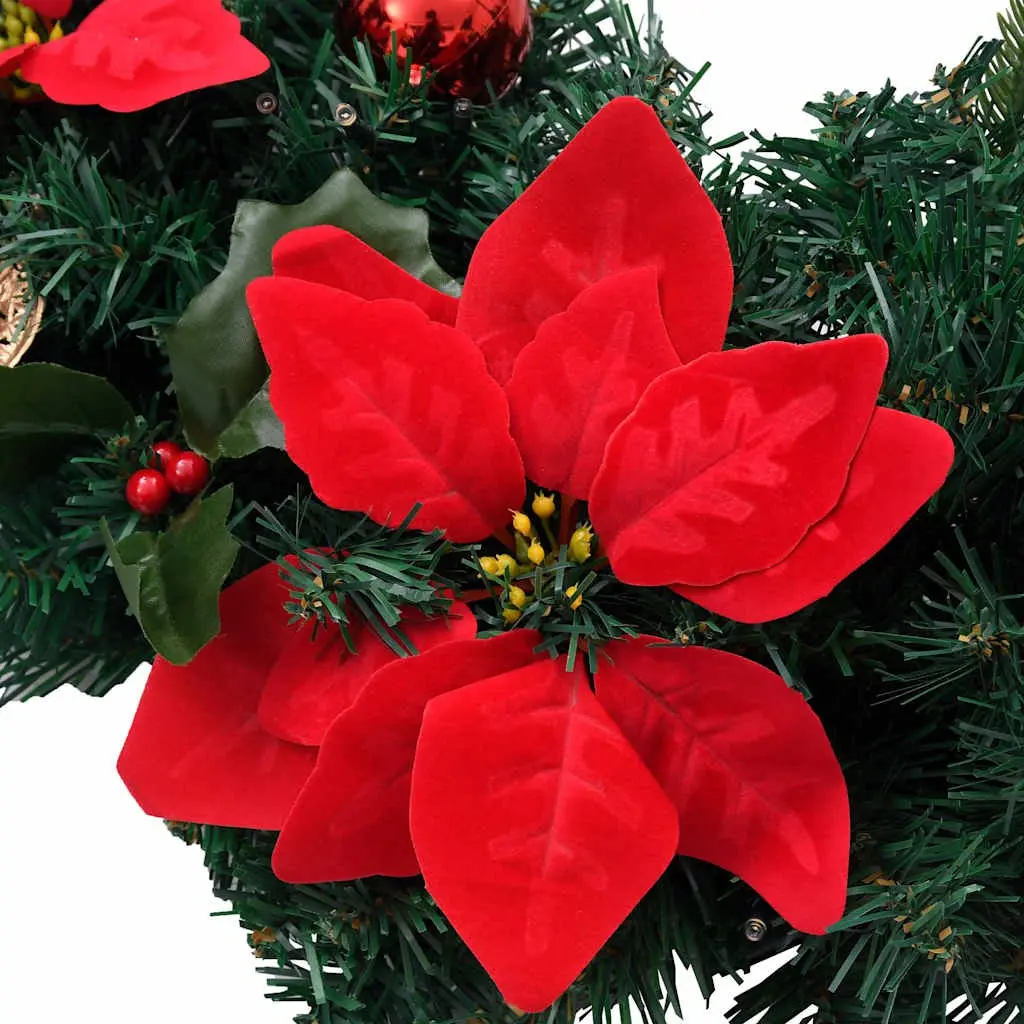 Christmas Arch Green Red 90cm LED Lights Indoor Outdoor Seasonal Decoration