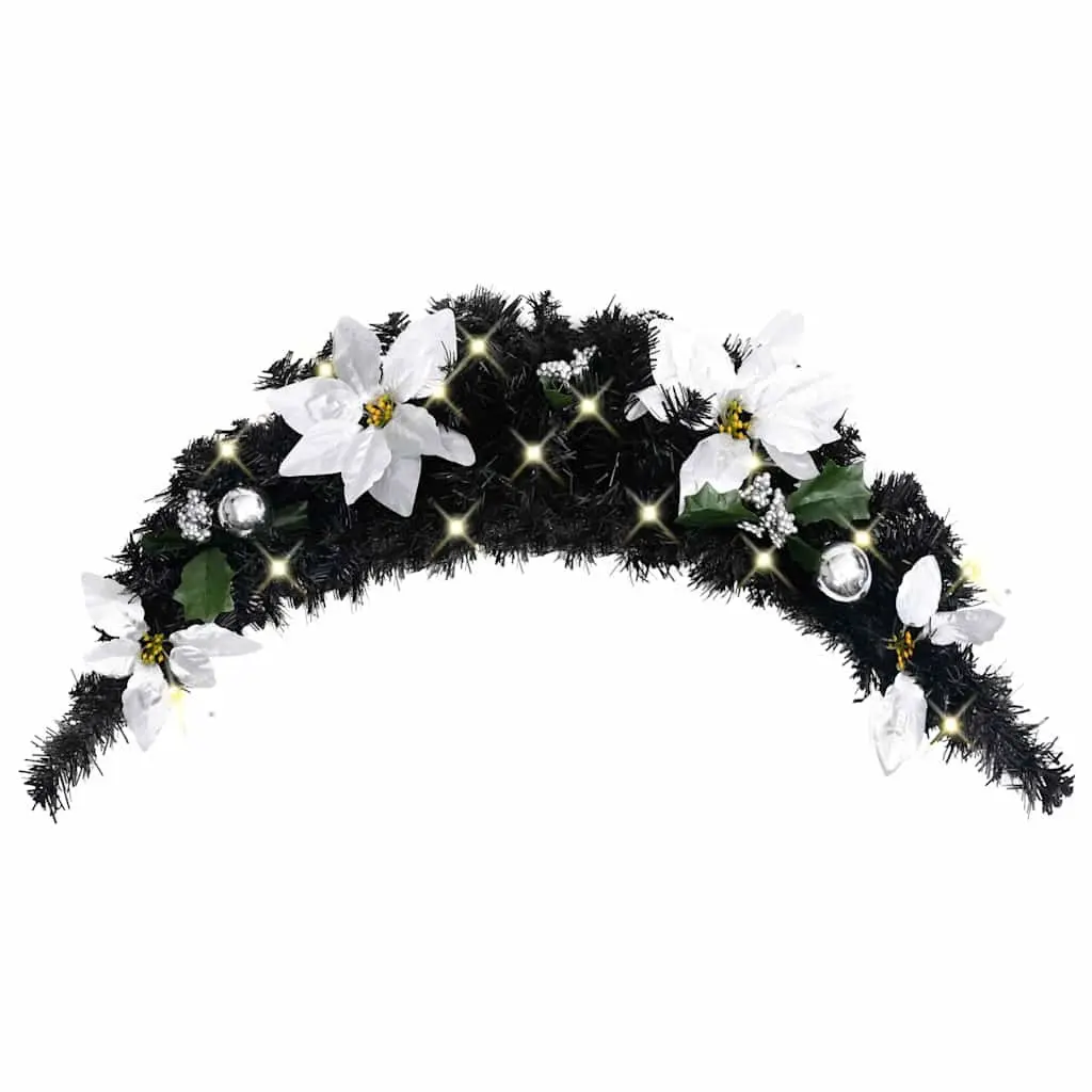 Christmas Arch Decoration Black 90cm LED Lights Indoor Outdoor Holiday Decor