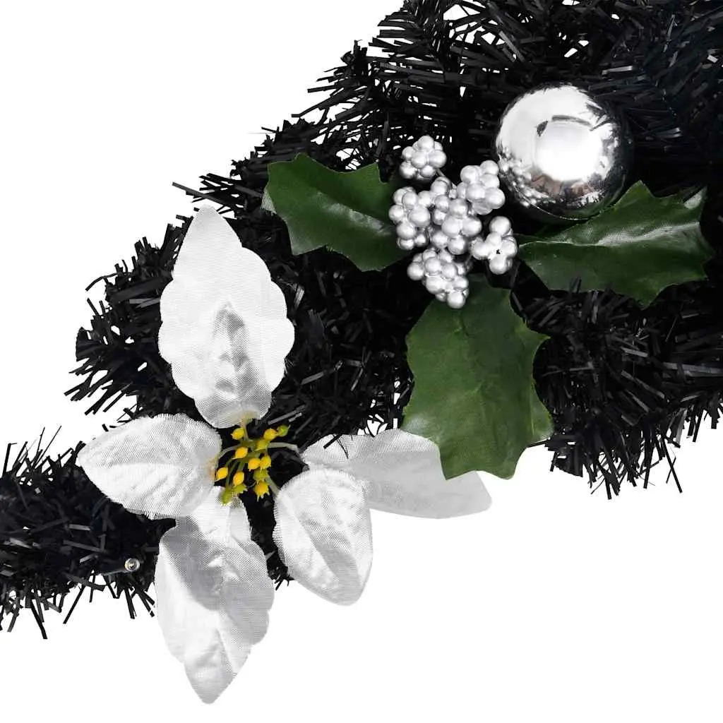Christmas Arch Decoration Black 90cm LED Lights Indoor Outdoor Holiday Decor