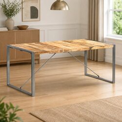 Concise Dining Table 180x90x75 cm Solid Mango Wood