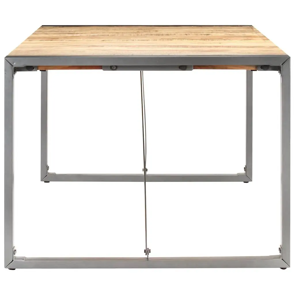 Dining Table Brown 180x90x75 cm Solid Mango Wood Industrial Style