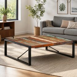 Compact Coffee Table 120x120x40 cm - Perfect for Your Space
