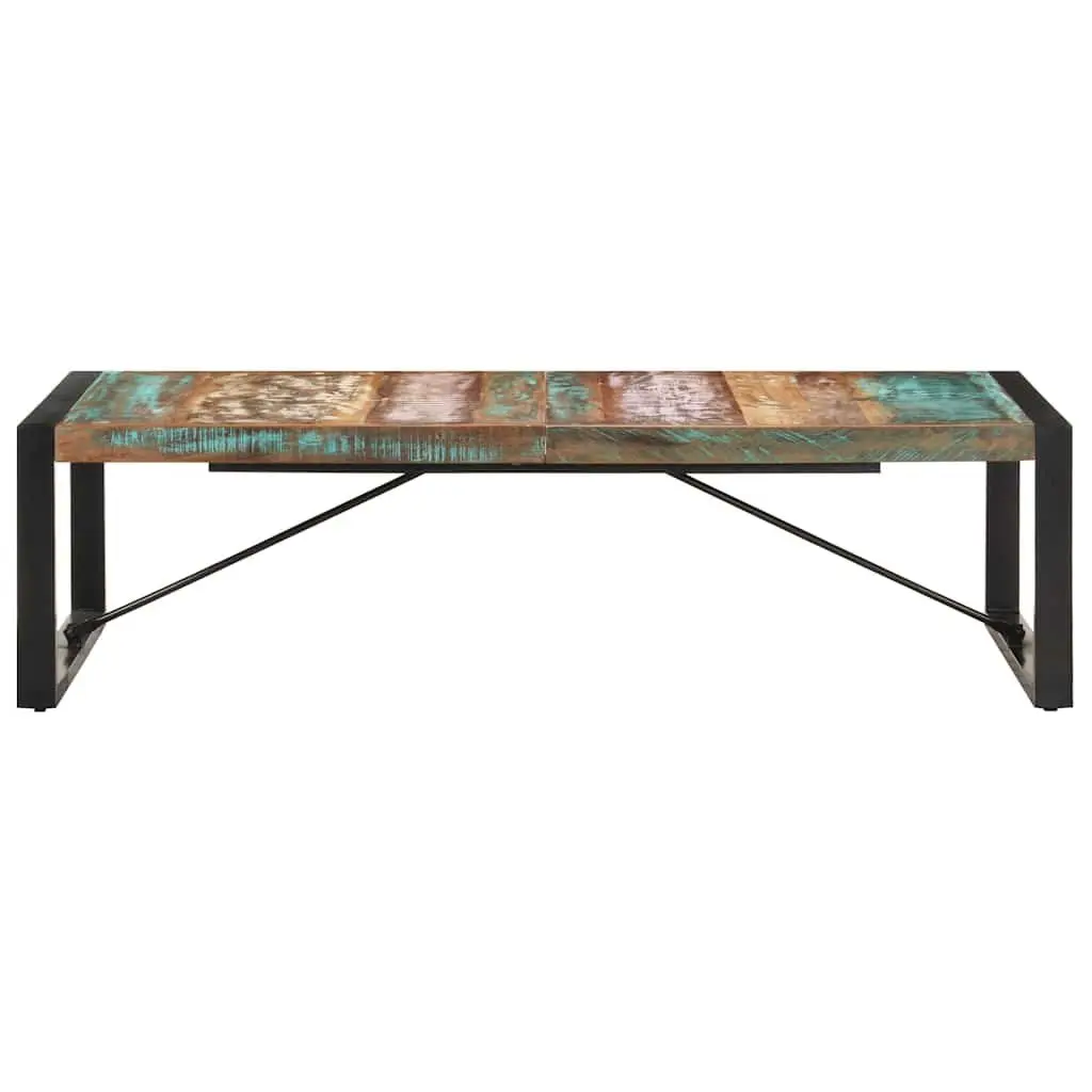 Coffee Table Brown 140x70x40 cm Industrial Style Solid Reclaimed Wood