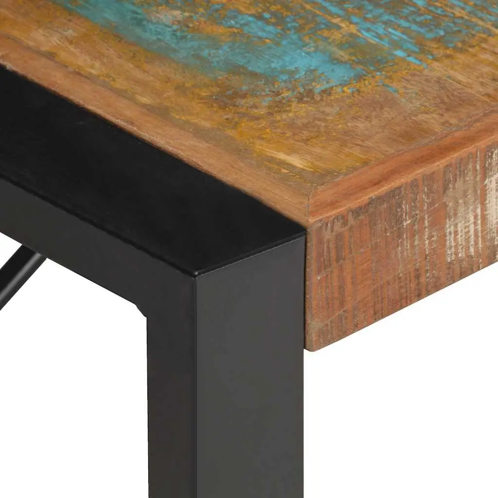 Coffee Table Brown 140x70x40 cm Industrial Style Solid Reclaimed Wood