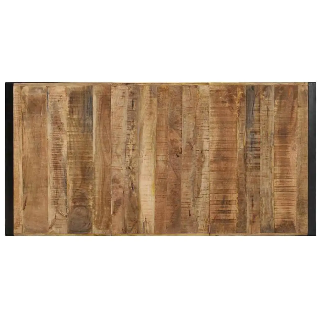 Industrial Coffee Table 180x90x40 cm Solid Mango Wood Living Room Furniture