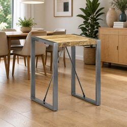 Solid Mango Wood Dining Table: Compact and Sturdy