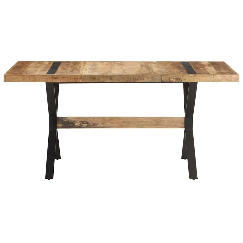 Dining Table Brown 160x80x76 cm Industrial Style Wooden