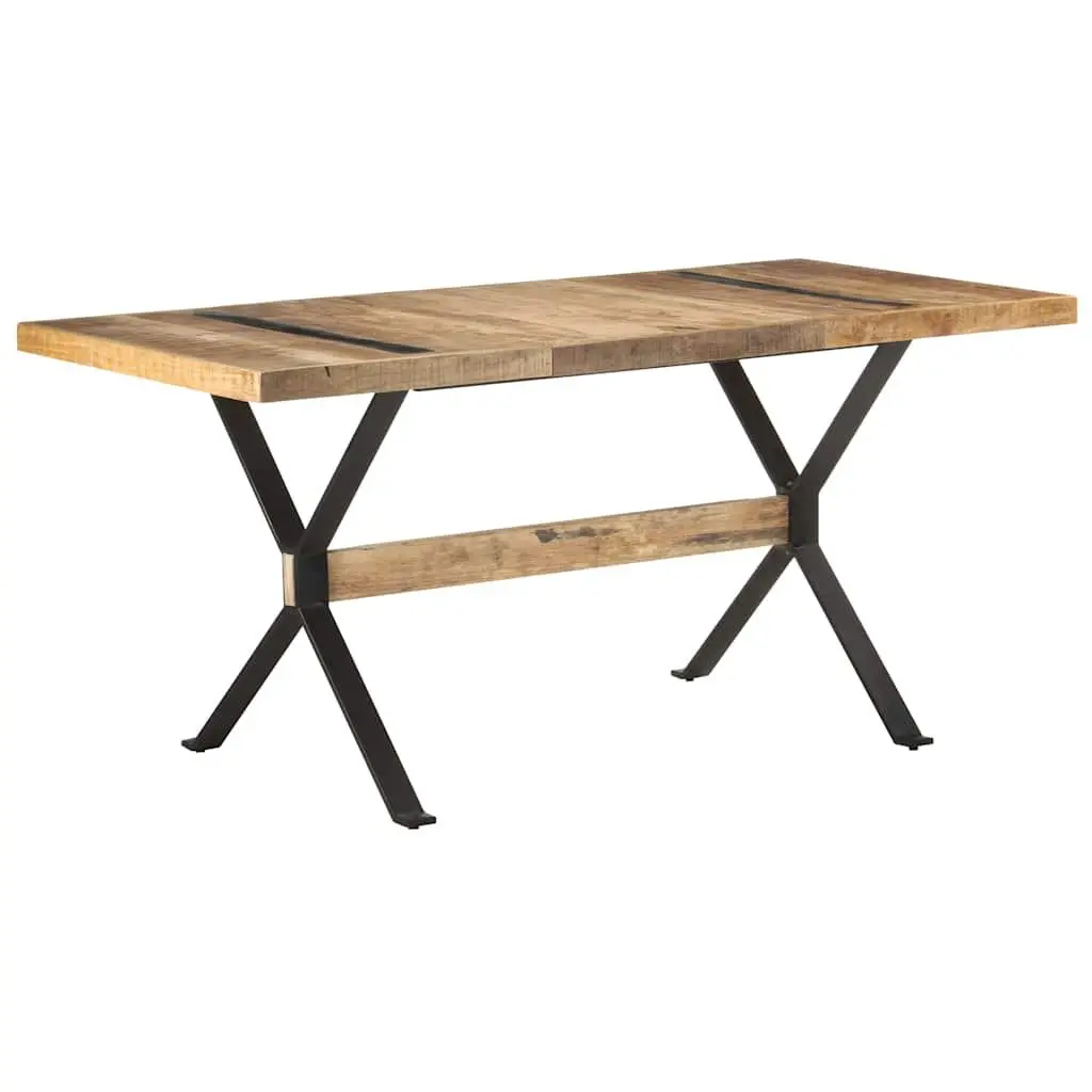 Dining Table Brown 160x80x76 cm Industrial Style Wooden