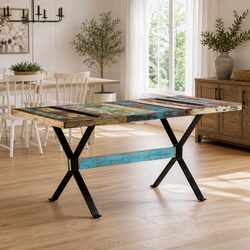 Industrial Dining Table 160x80x76 cm