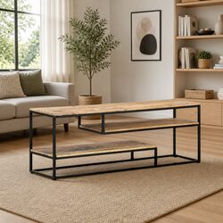 Concise and Confident Industrial Style TV Cabinet