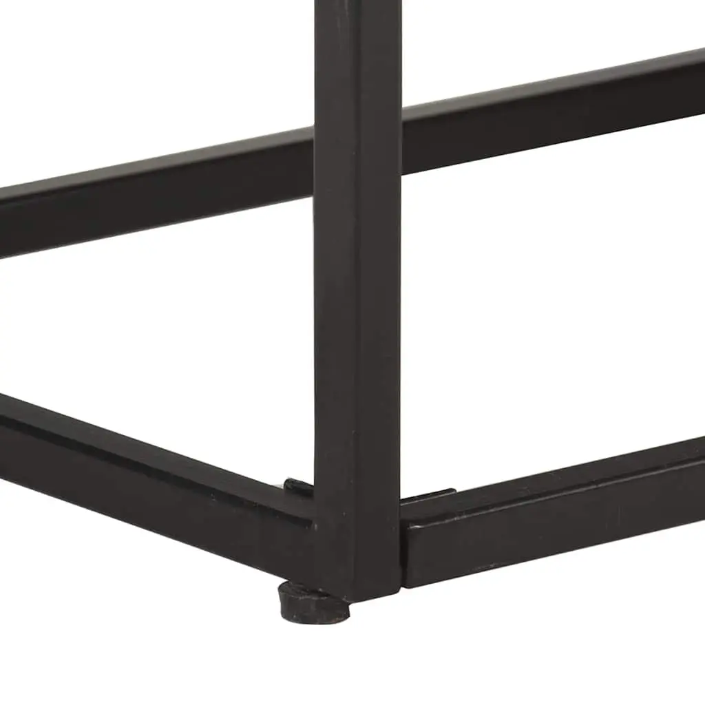 TV Cabinet 130x30x45cm Rough Mango Wood Industrial Style Media Storage Unit