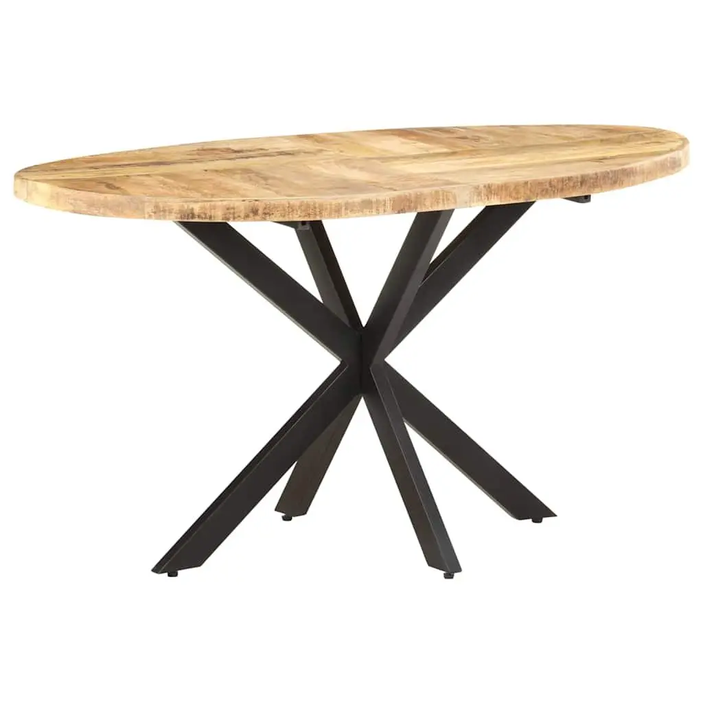 Dining Table Brown 140x80x75 cm Solid Mango Wood Sturdy Construction