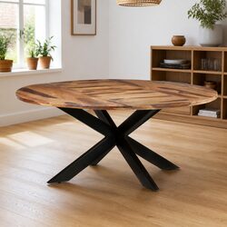Round Dining Table 175cm - Compact and Sturdy