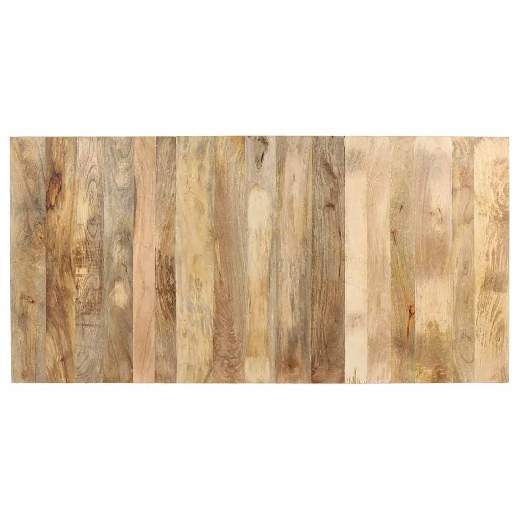 Dining Table Brown 180x90x76cm Solid Mango Wood Industrial Style