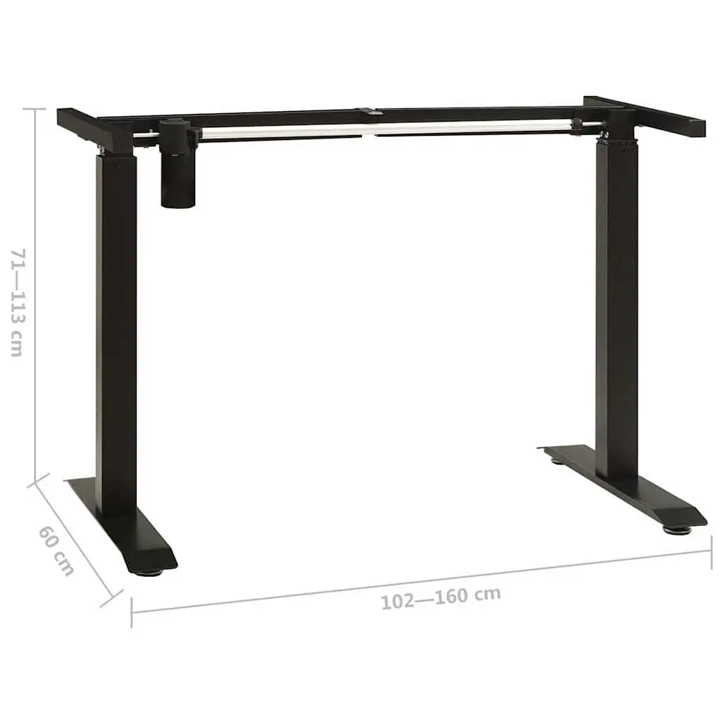 Electric Motorised Standing Desk Frame Black Height Adjustable 71-113 cm