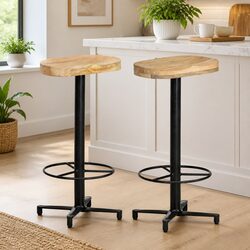 Compact & Stylish Bar Stools 76 cm Brown - 2 pcs