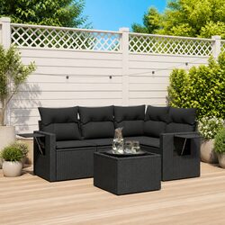 5-Piece Garden Sofa Set with Cushions