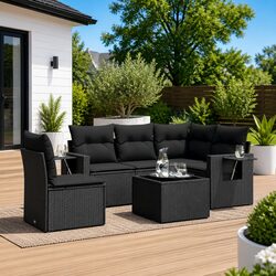 Compact 6 Piece Outdoor Sofa Set for Your Patio