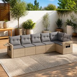 Compact and Stylish 6 Piece Outdoor Sofa Set