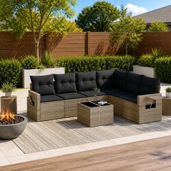7 Piece Garden Sofa Set