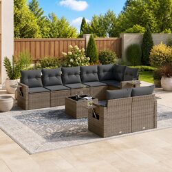 Your Perfect 9 Piece Garden Sofa Set Awaits