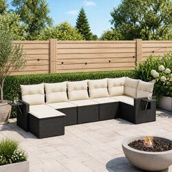 Compact and Versatile 7 Piece Garden Sofa Set