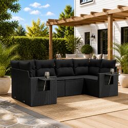 6 Piece Garden Sofa Set for Outdoor Spaces
