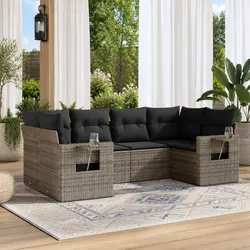 Grey Modular Garden Sofa Set for Relaxation