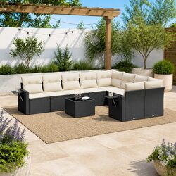 Compact and Stylish 10-Piece Outdoor Sofa Set