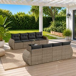 Compact and Stylish 9 Piece Garden Sofa Set