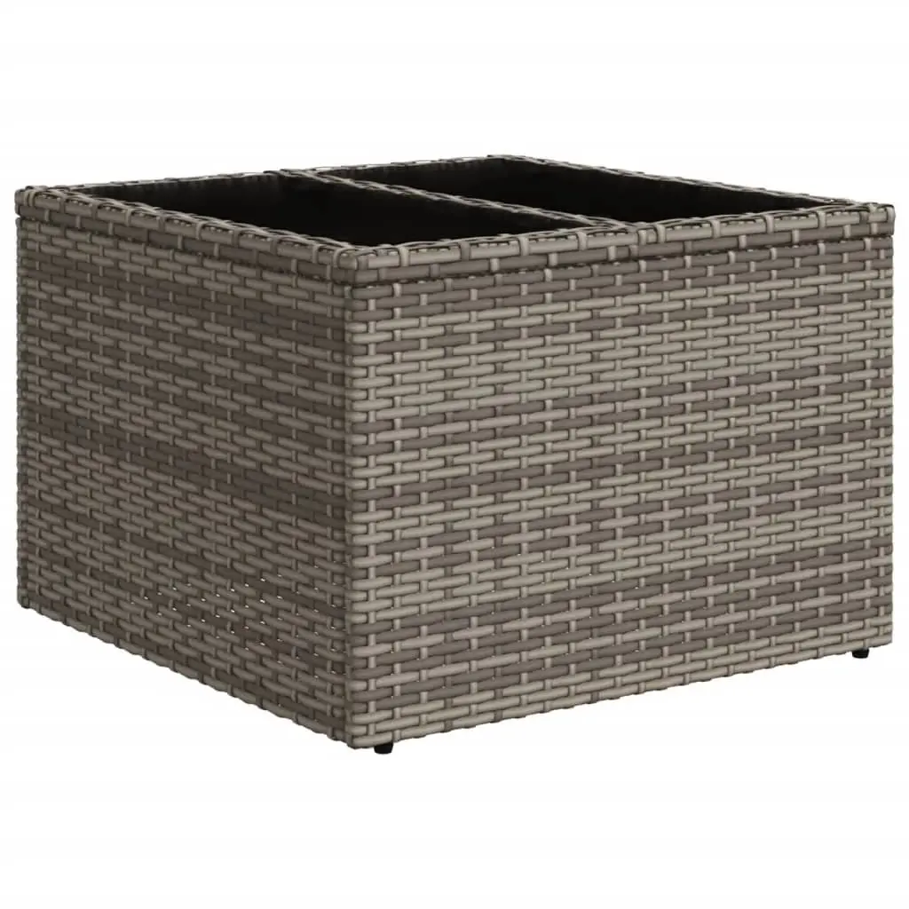 Garden Sofa Set 6 Piece Grey Poly Rattan Outdoor Furniture Patio Modular Lounge