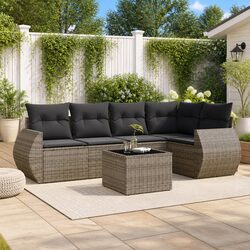 Compact and Elegant 6-Piece Garden Sofa Set