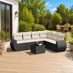 7-Piece Modular Garden Sofa Set - Easy and Stylish